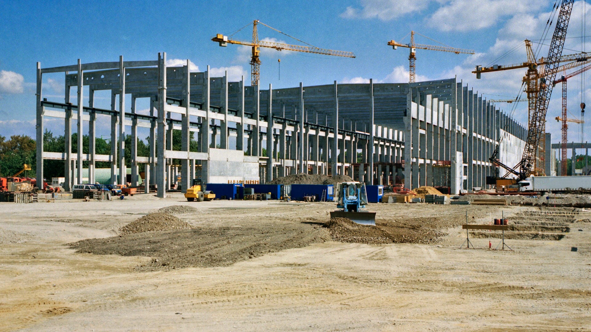 Wide view of a construction site